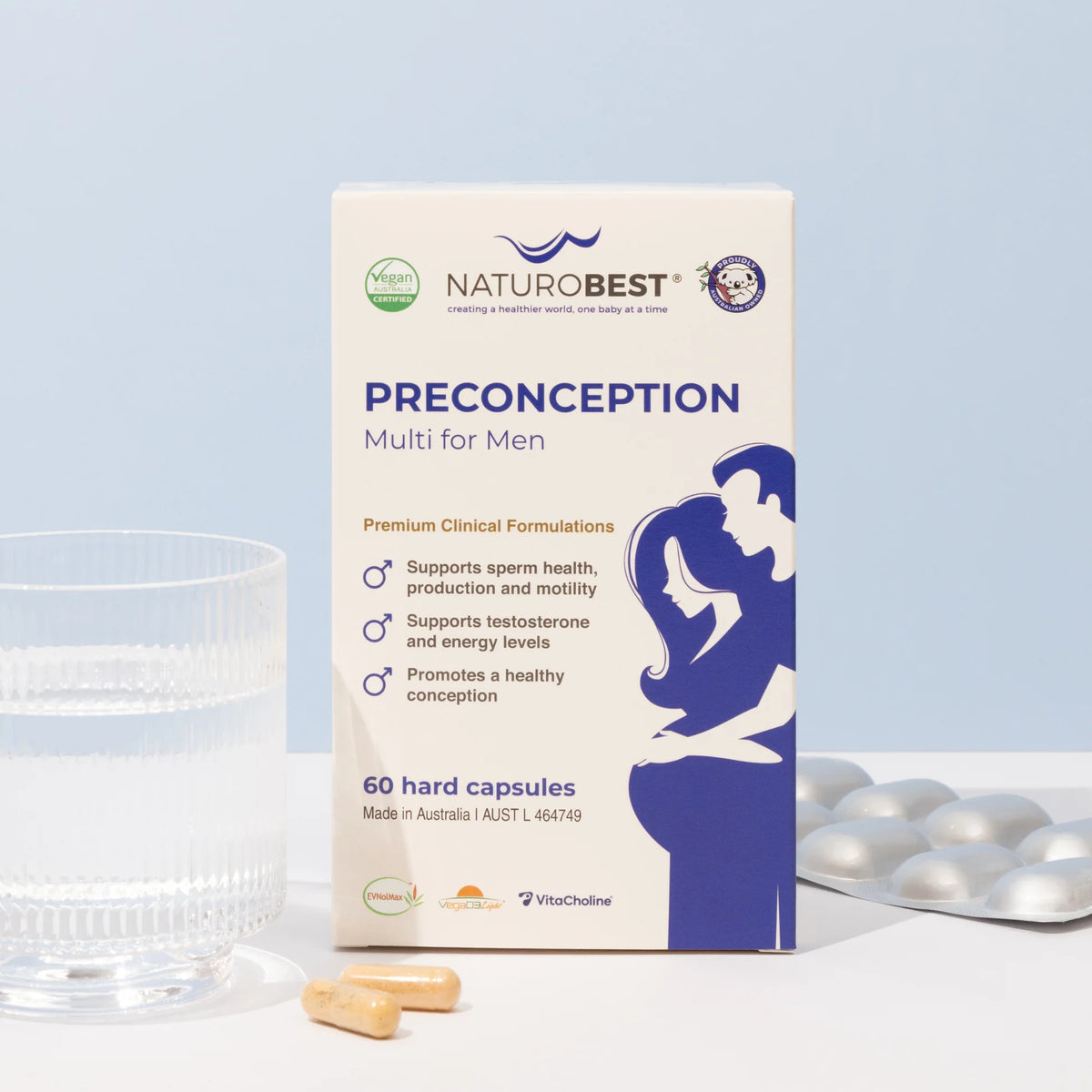 NaturoBest Preconception Multi for Men - 60 Capsules
