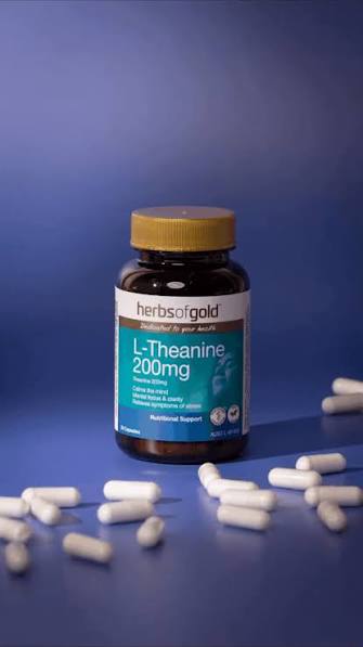 Herbs of Gold L-Theanine 200 mg - 30 Capsules